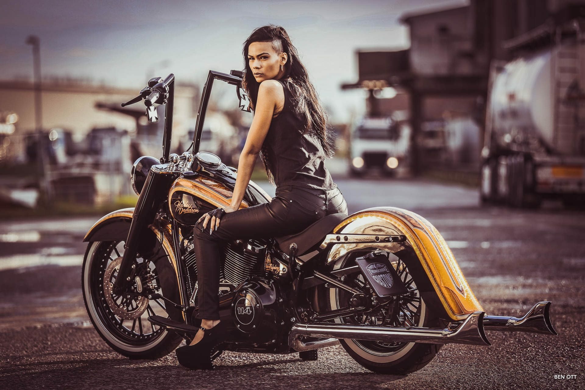 La Candela Customized Thunderbike Harley Davidson Heritage By Ben Ott
