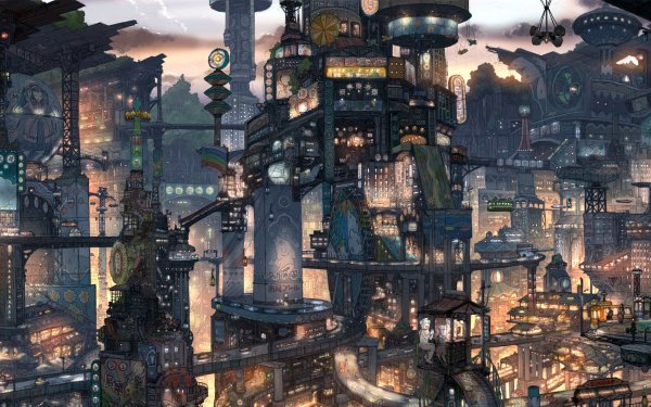 Fantasy - city Wallpapers and Backgrounds