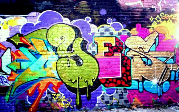 grafiti wallpaper. Artistic - Graffiti Wallpaper