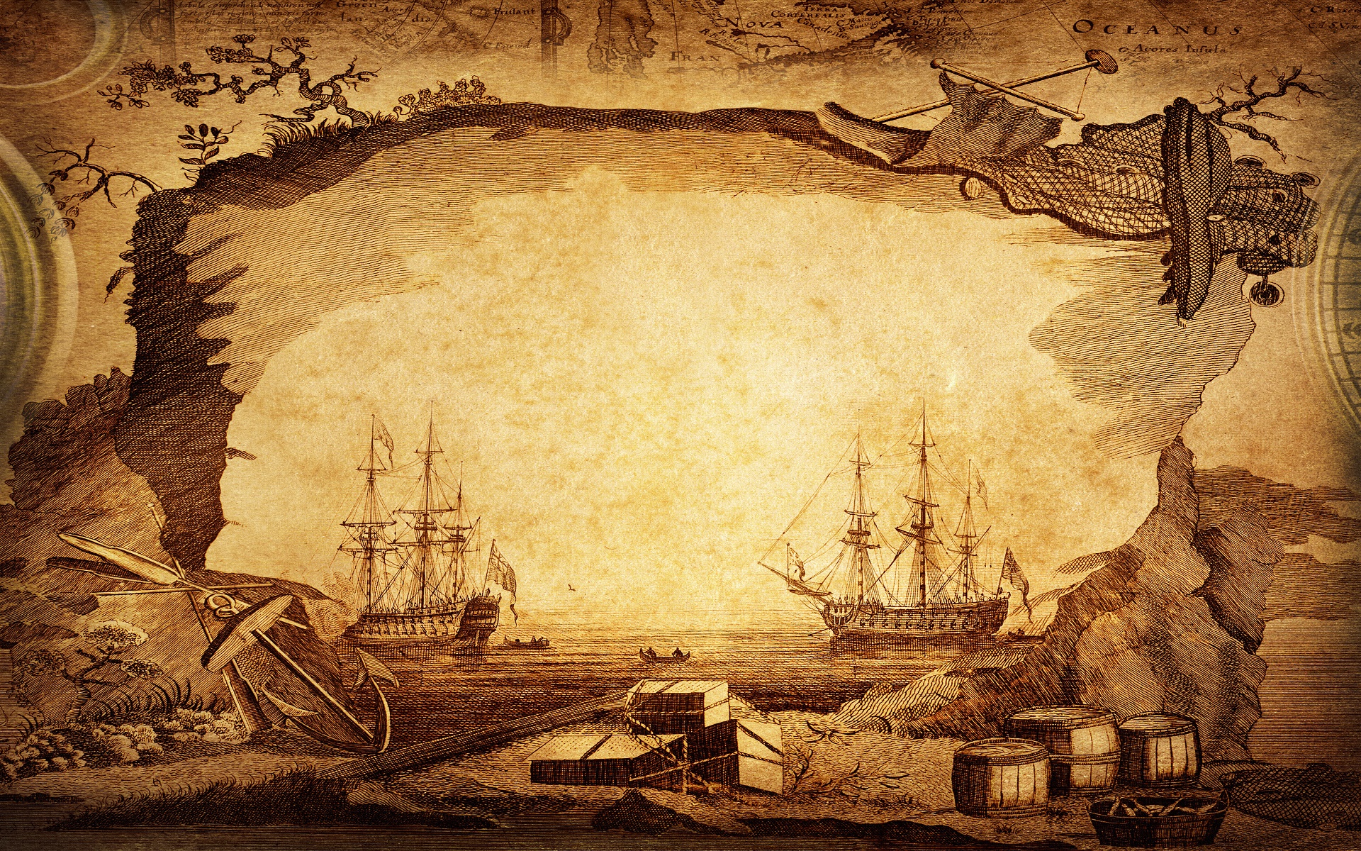 Künstlerisch Maritime History Wallpaper