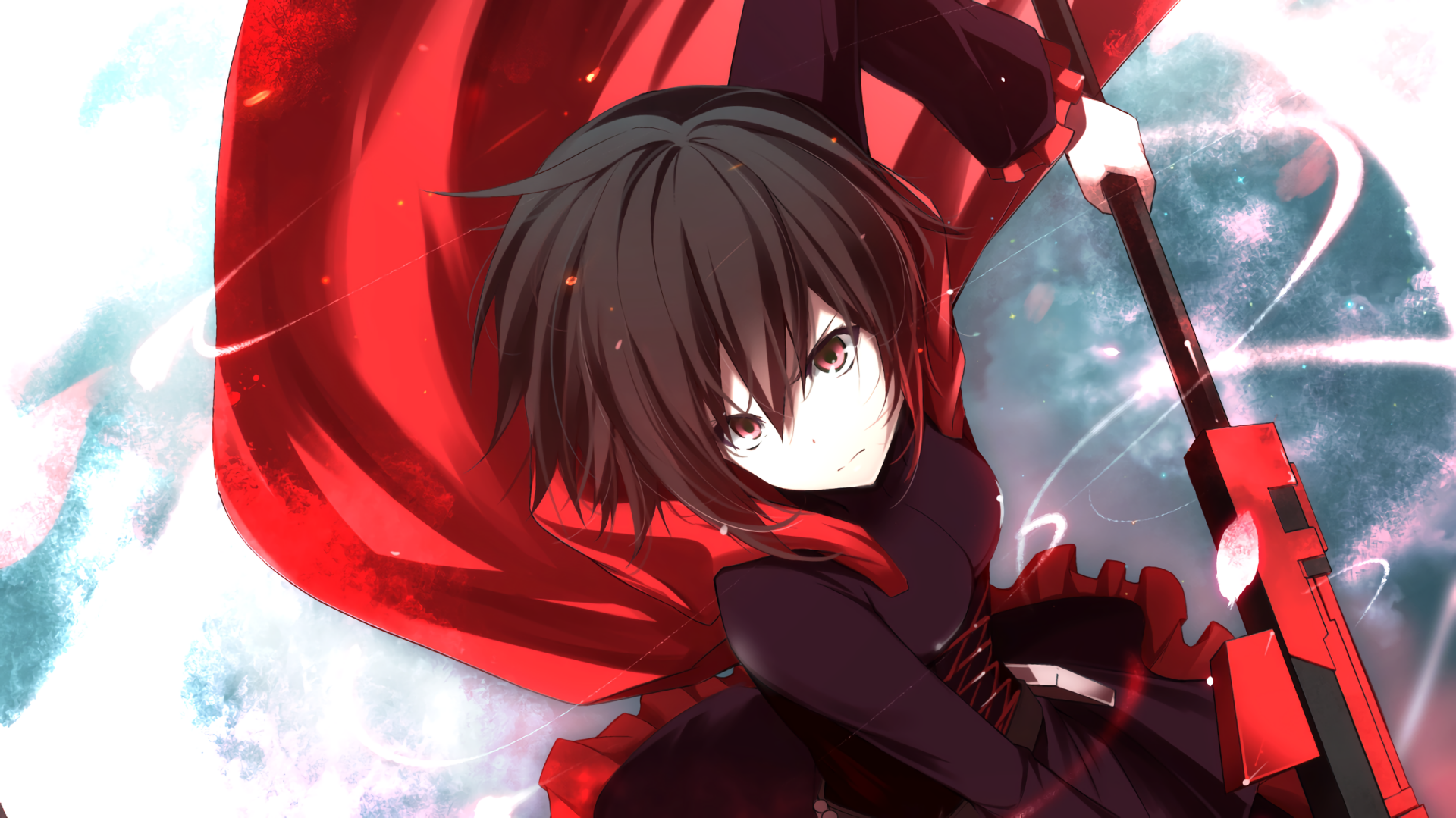 Ruby Rose Hd Wallpaper From Rwby Anime By Pixiv