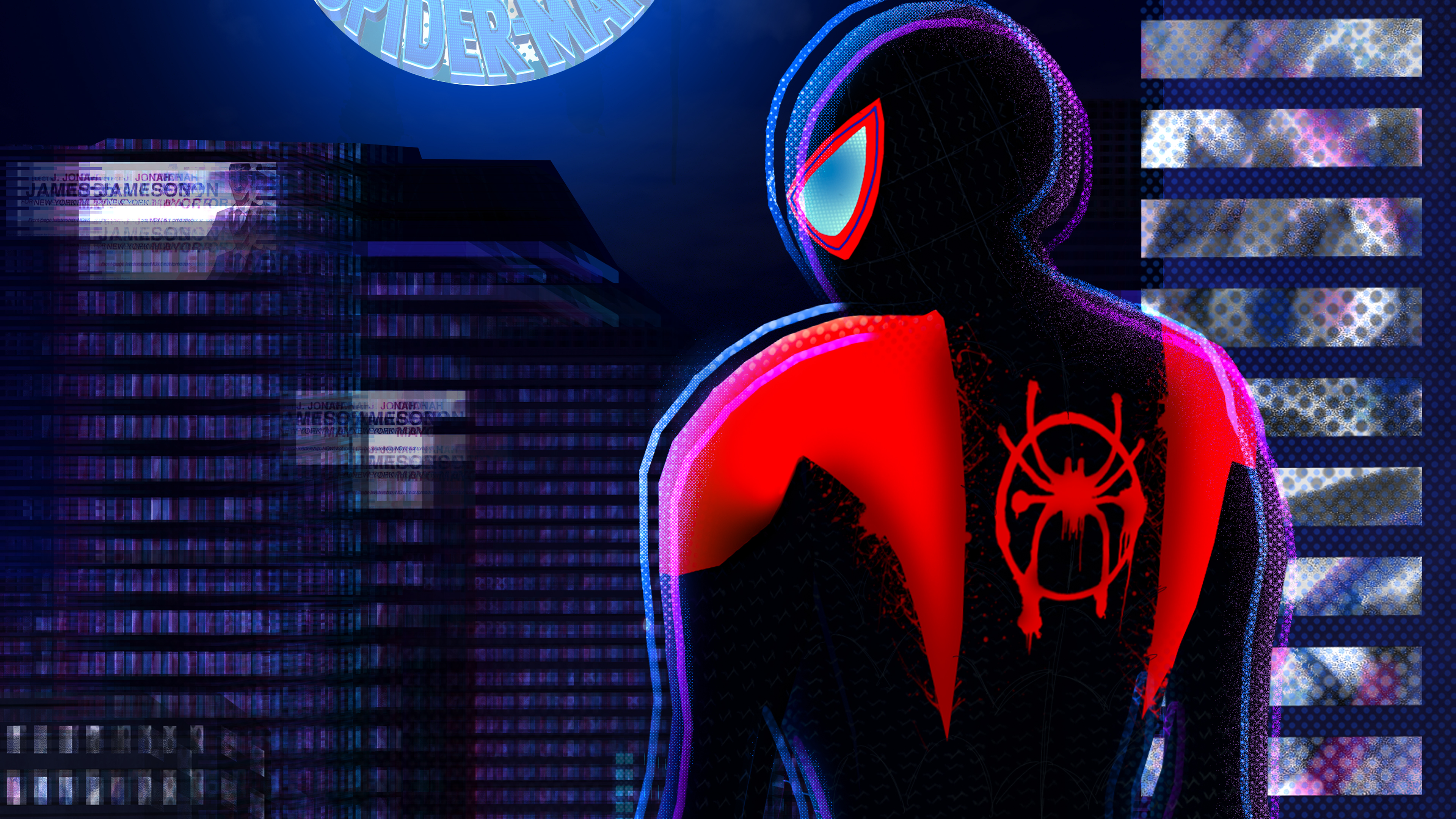 Spider-Man: Into The Spider-Verse 4k Ultra HD Wallpaper by C.V Art