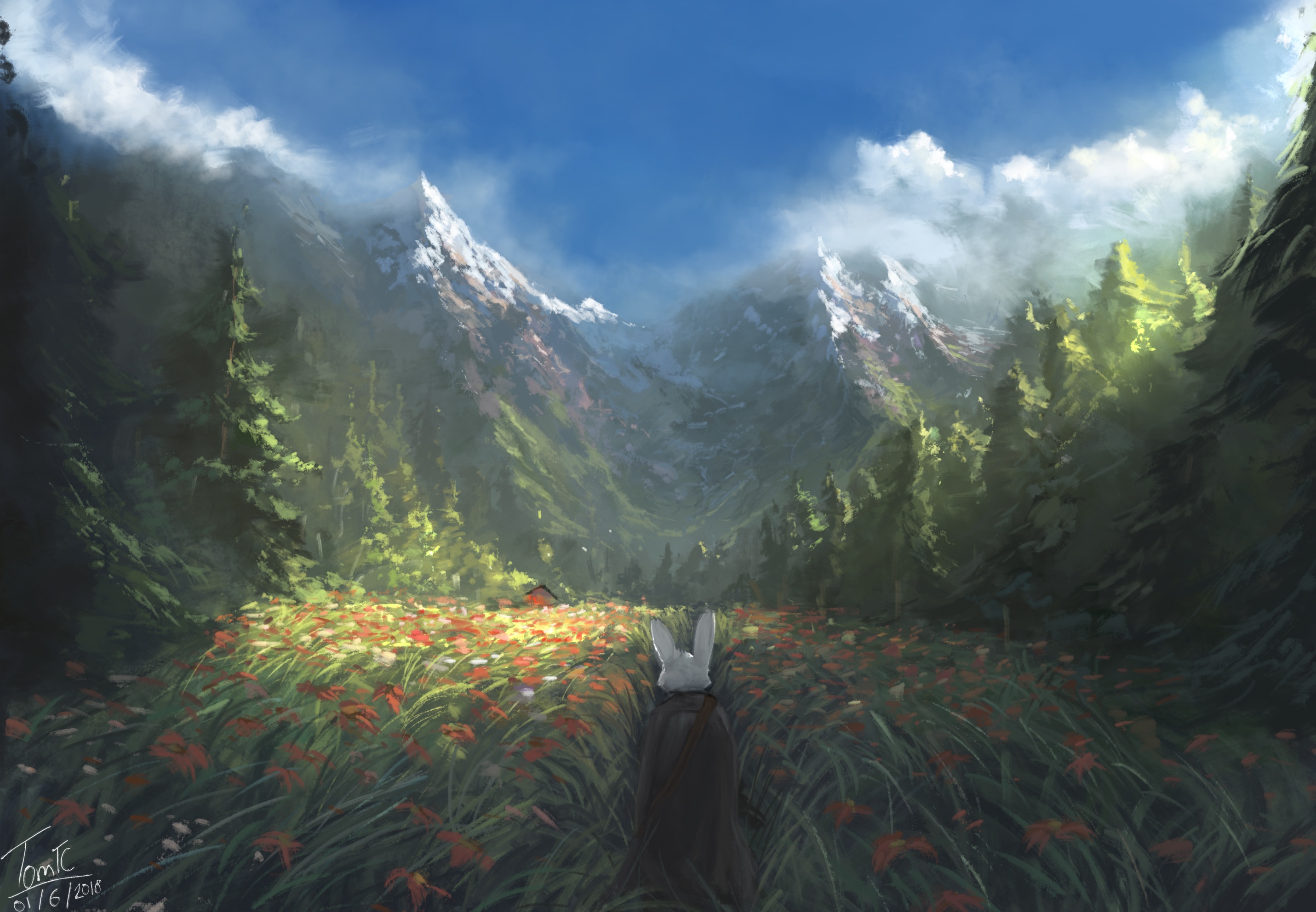Download Fantasy Landscape Fantasy Landscape HD Wallpaper by Tommy Chandra