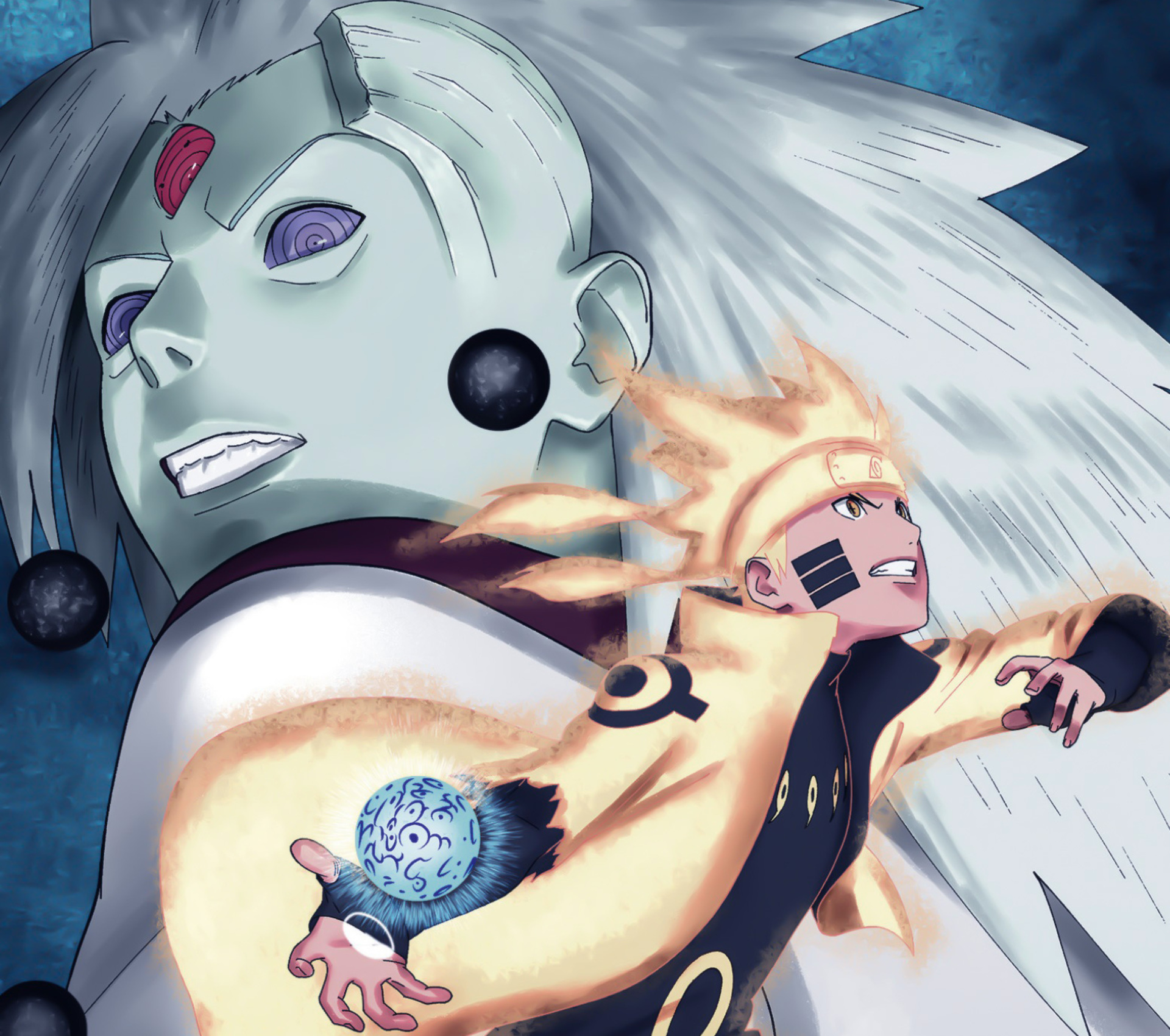 Download Rasengan Naruto Sage Of Six Paths Sage Naruto Blonde Grey