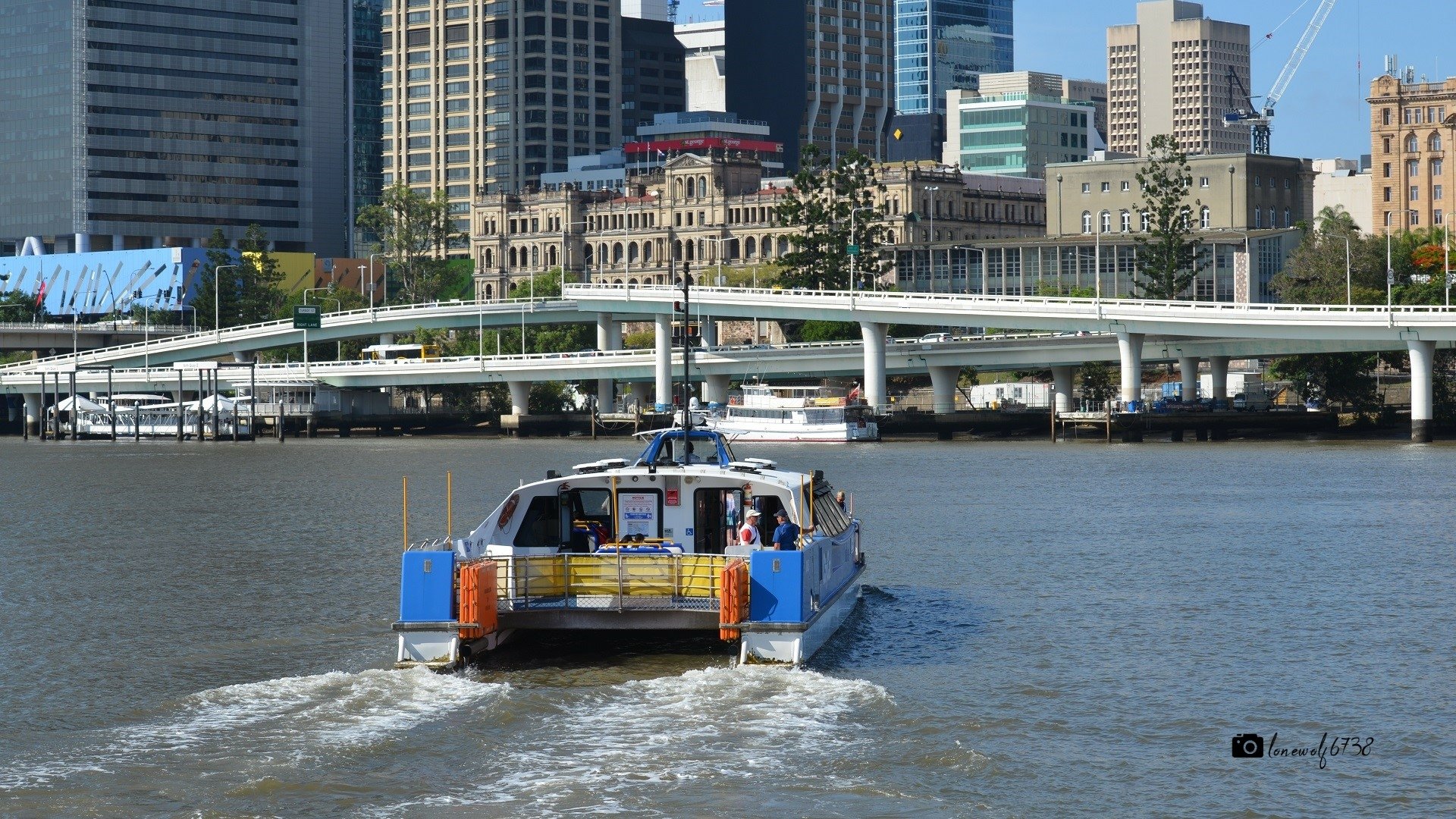 CityCat on the Brisbane River, South Bank, Brisbane Queensland by lonewolf6738