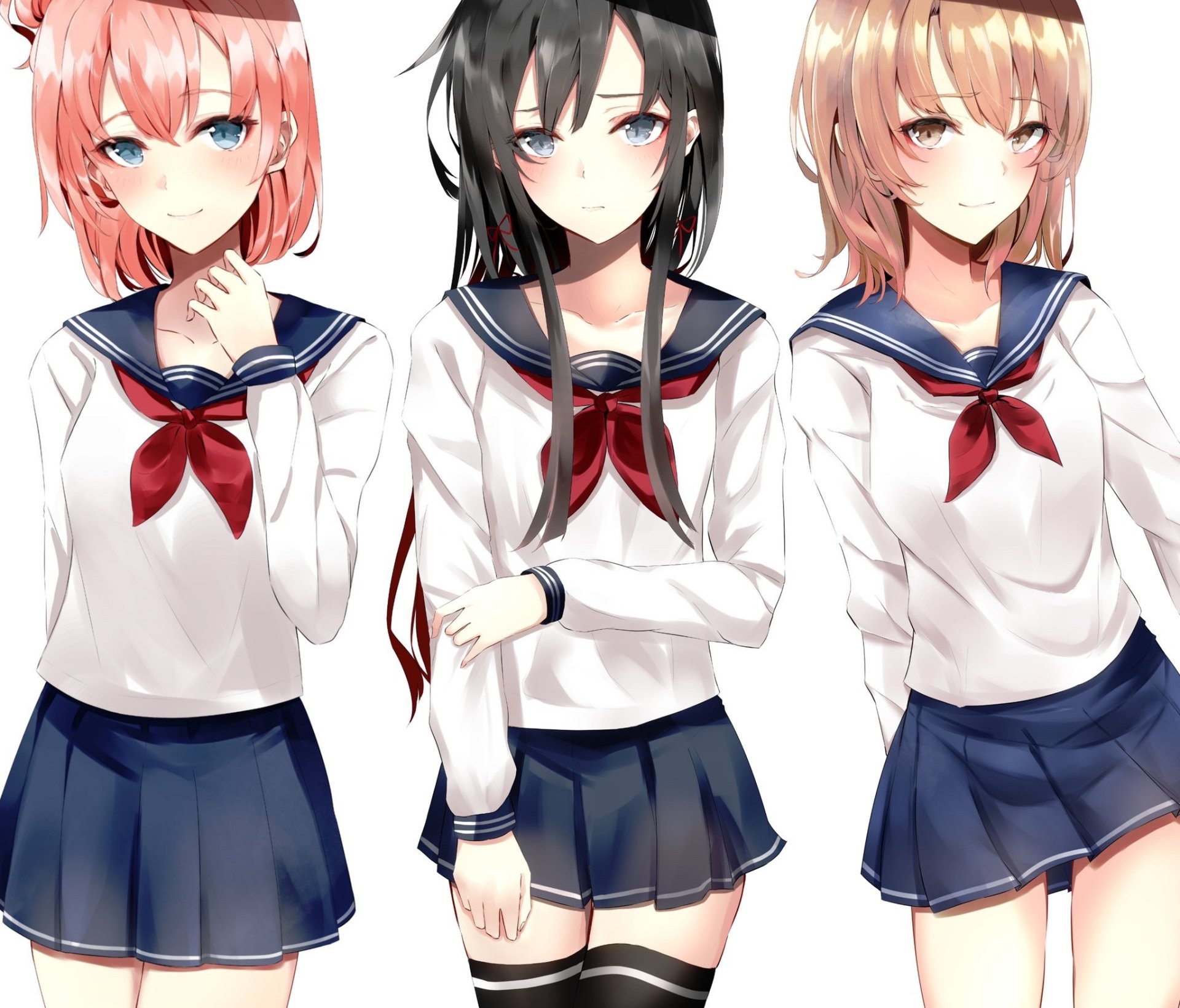 Download Iroha Isshiki Yukino Yukinoshita Yui Yuigahama Anime My Teen Romantic Comedy SNAFU HD Wallpaper