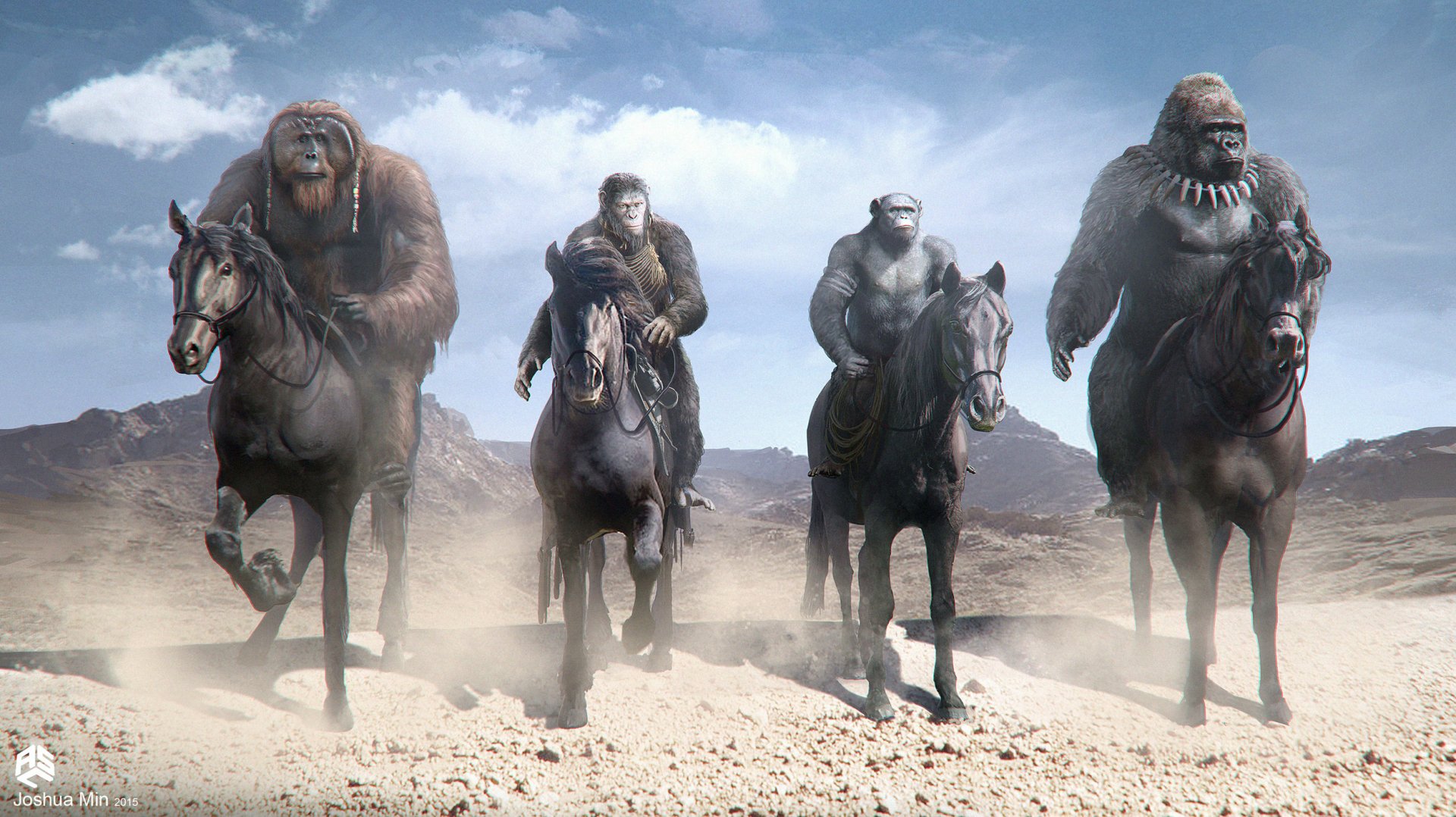 Download Movie War For The Planet Of The Apes HD Wallpaper by Aaron Sims Creative