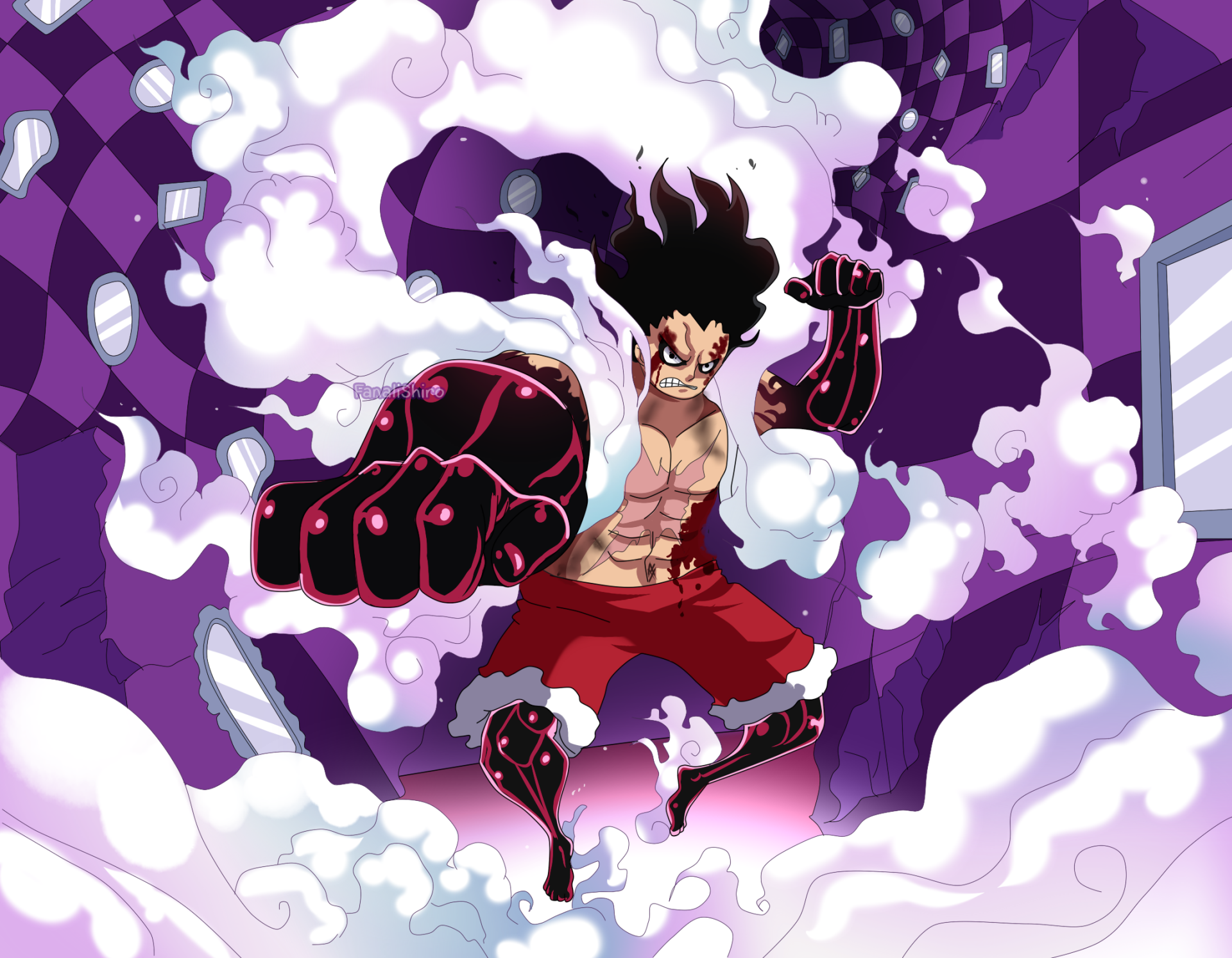 Monkey D Luffy Gear 4 Snake Man, One Piece Luffy png