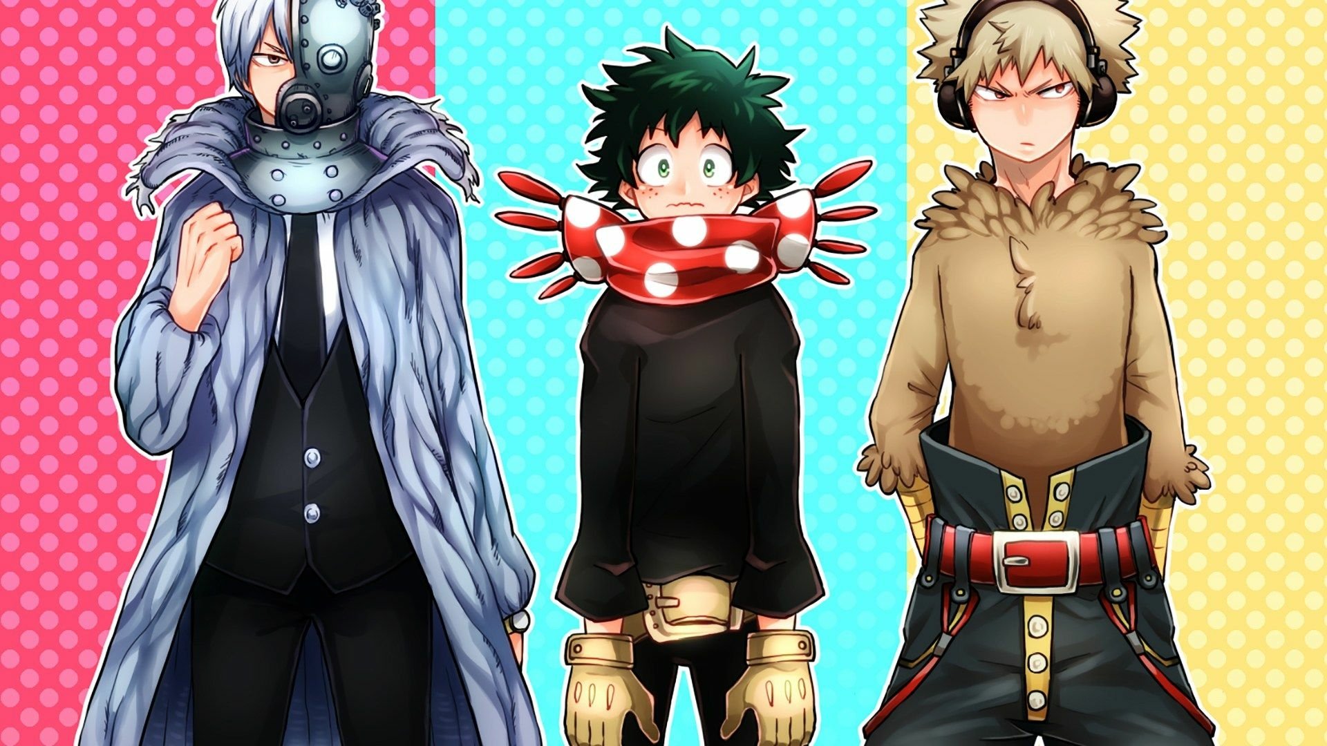 Download Katsuki Bakugou Izuku Midoriya Shoto Todoroki Anime My Hero Academia HD Wallpaper by あさだ