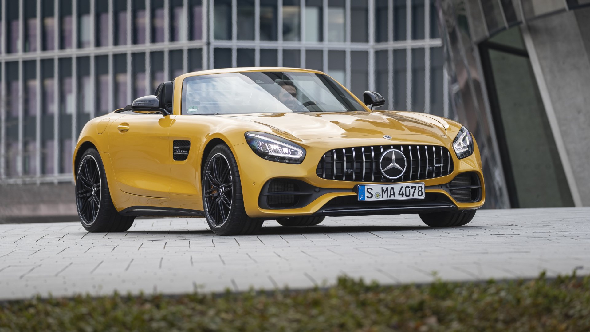 Download Cabriolet Supercar Yellow Car Car Mercedes Amg Mercedes Amg Gt Vehicle Mercedes Amg Gt