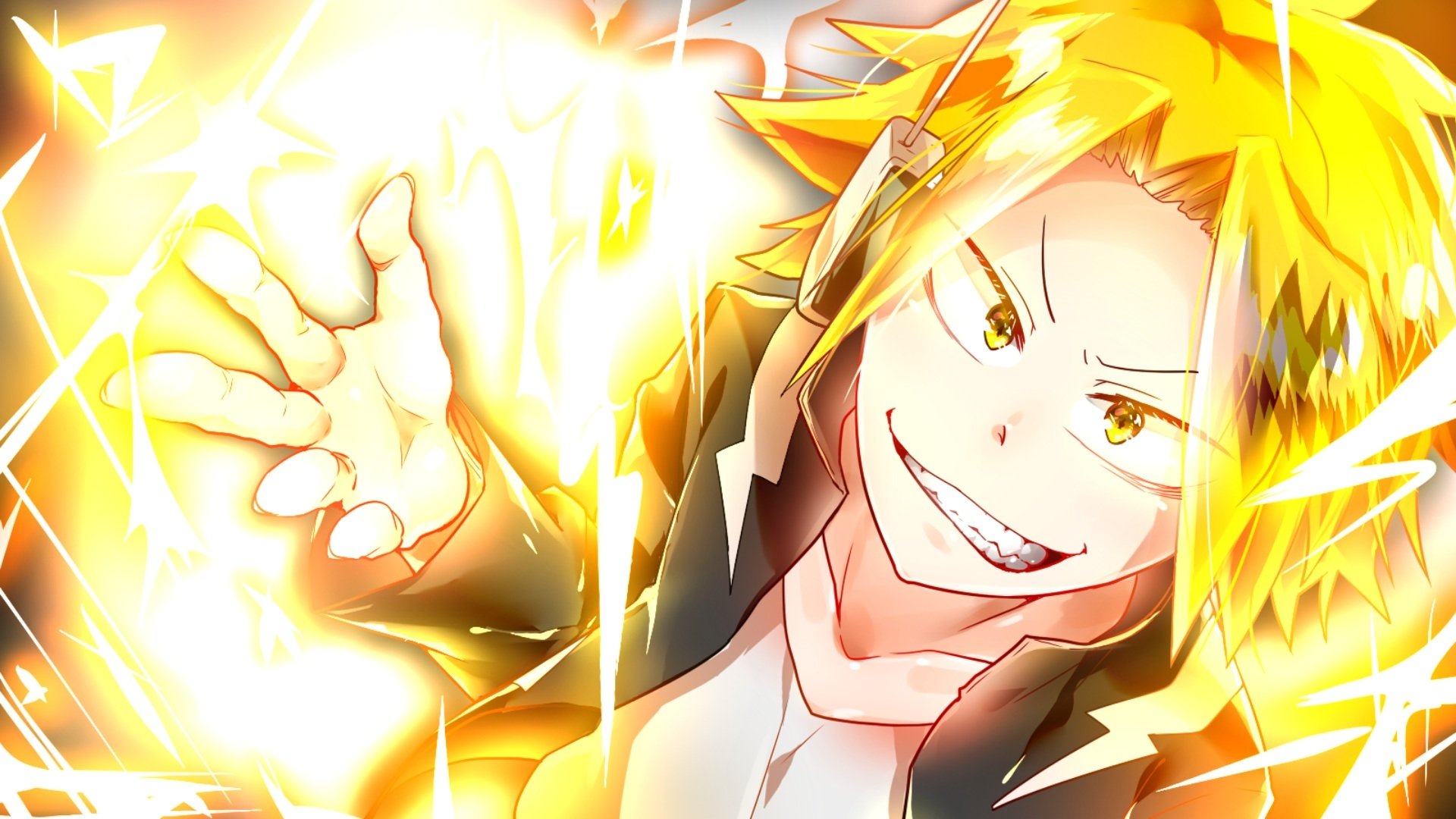 Download Denki Kaminari Anime My Hero Academia HD Wallpaper by ろちい