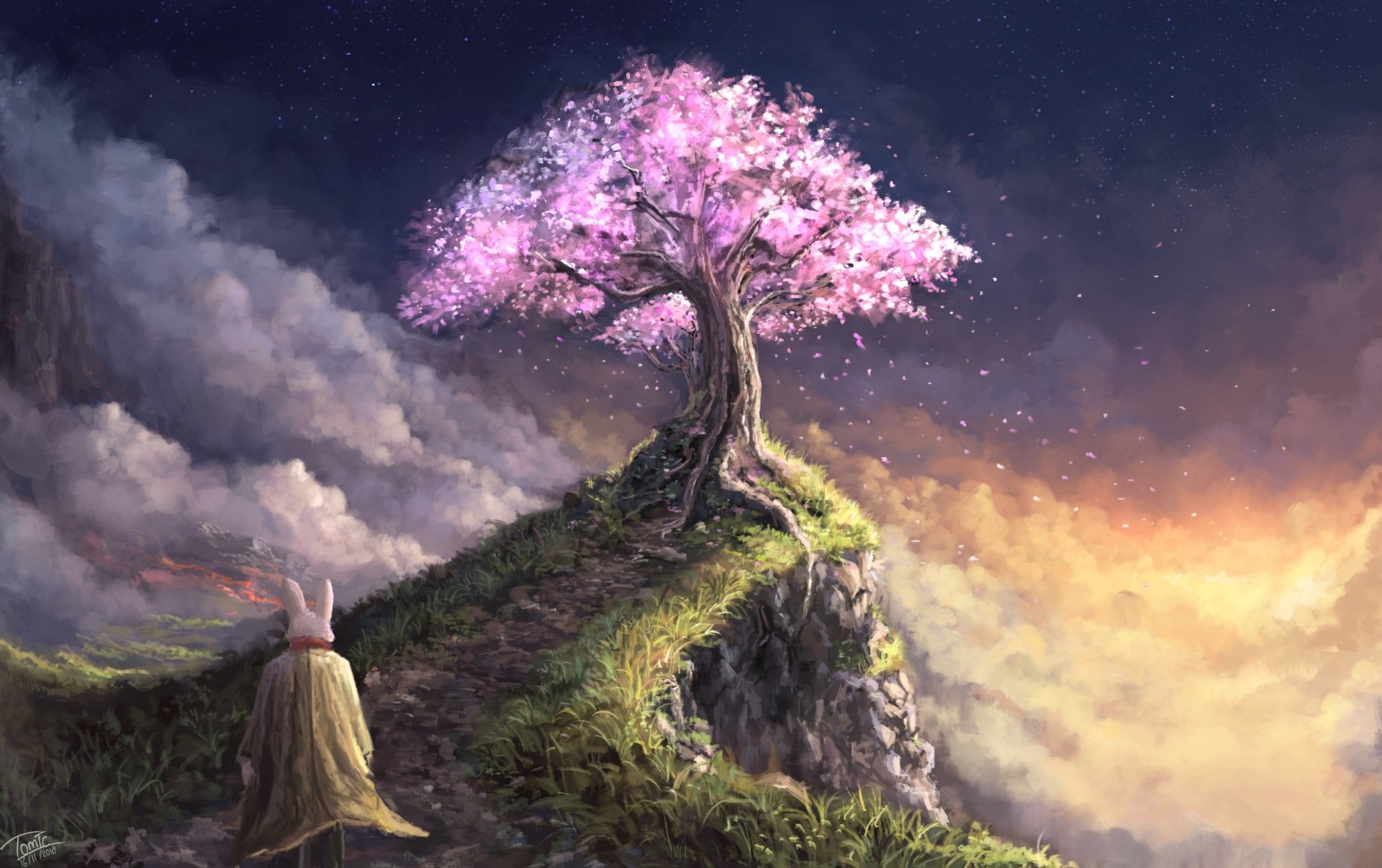 Download Fantasy Landscape Fantasy Landscape HD Wallpaper by Tommy ...