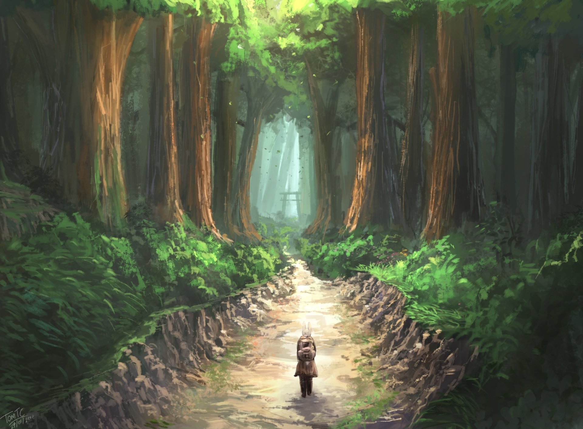 Download Fantasy Landscape Fantasy Landscape HD Wallpaper by Tommy ...