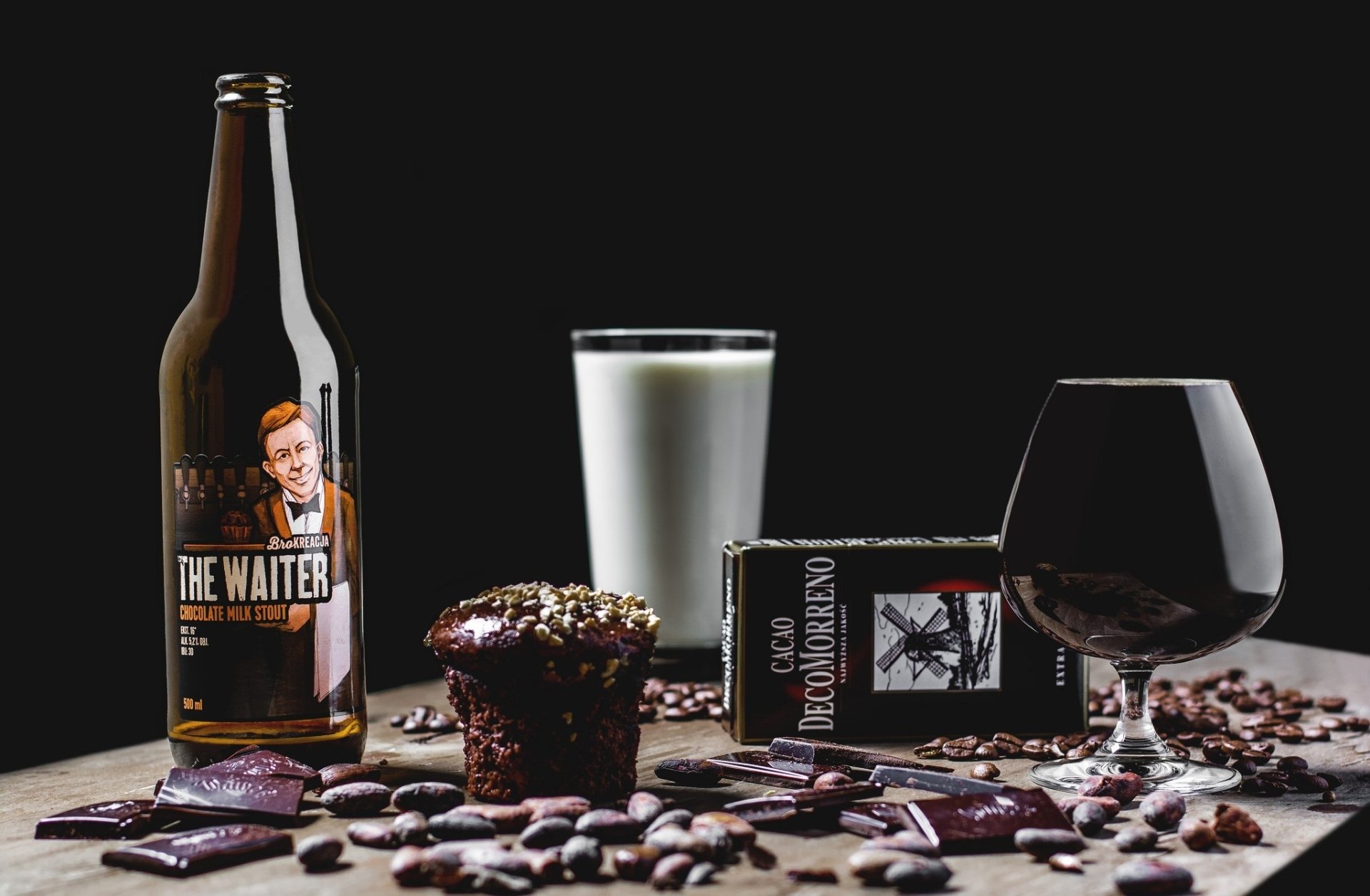 Download Stout Beer Food Beer HD Wallpaper