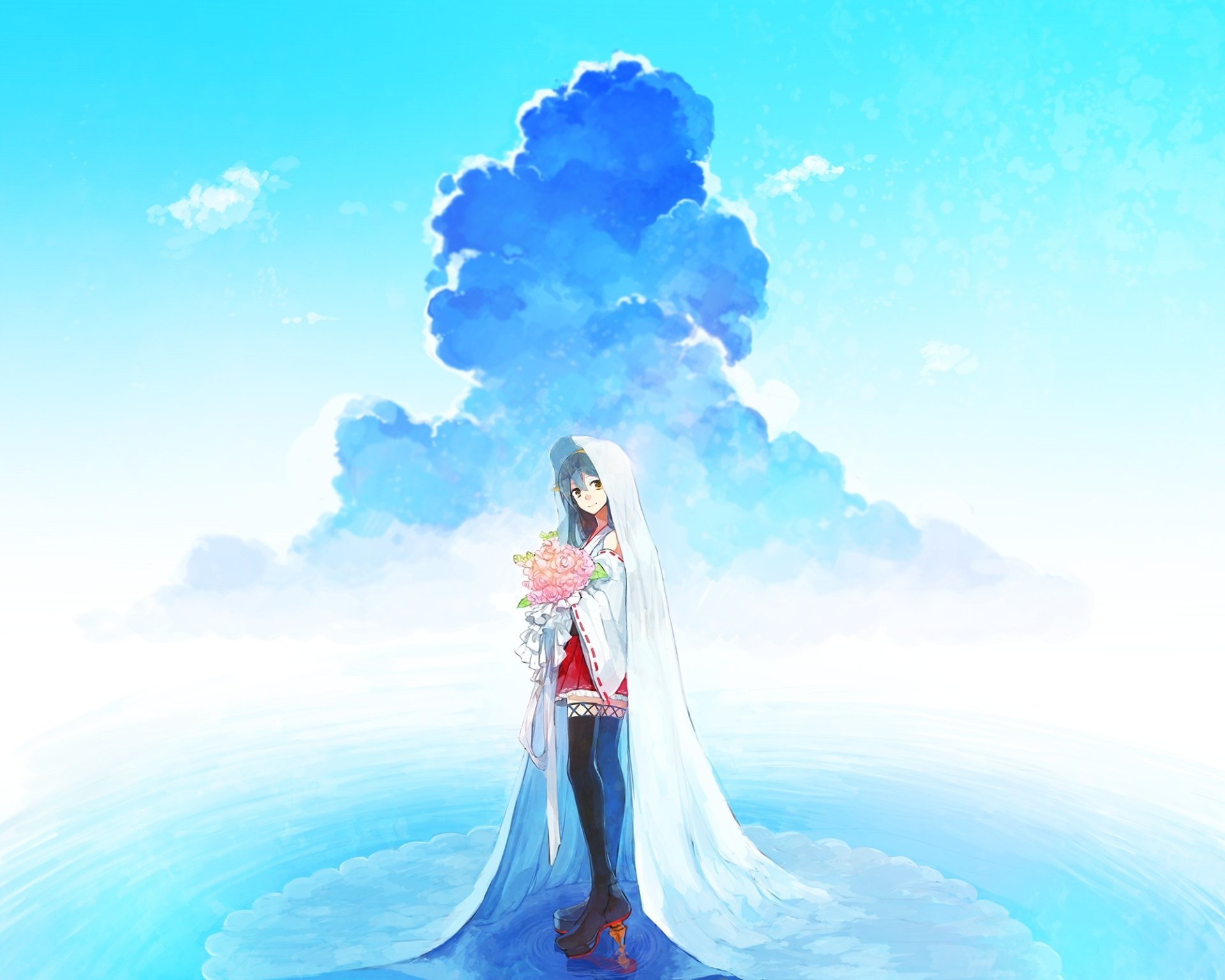 Download Haruna (Kancolle) Anime Kantai Collection HD Wallpaper by 緜