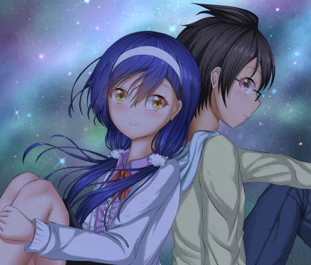 Fumino Furuhashi Nariyuki Yuiga Anime We Never Learn HD Desktop Wallpaper | Background Image