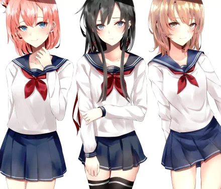 Iroha Isshiki Yukino Yukinoshita Yui Yuigahama Anime My Teen Romantic Comedy SNAFU HD Desktop Wallpaper | Background Image