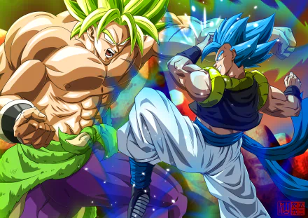  Gogeta SSJ Blue Vs Broly by Duy Anh Nguyen