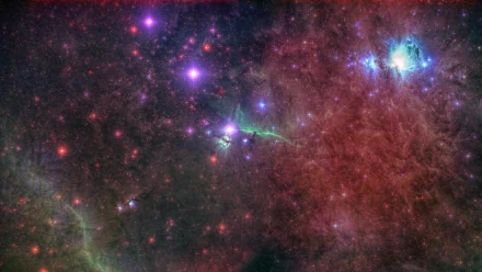 Vivid sci-fi nebula with colorful stars and cosmic clouds in stunning 4K Ultra HD, designed as a vibrant PC desktop wallpaper and background.