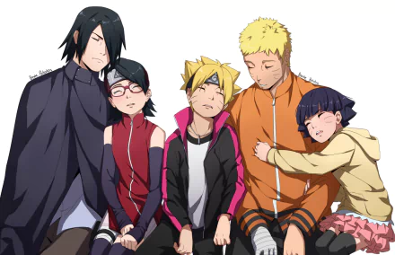 Himawari Uzumaki Boruto Uzumaki Sarada Uchiha Naruto Uzumaki Sasuke Uchiha Anime Boruto Naruto Naruto & Sasuke HD Desktop Wallpaper | Background Image