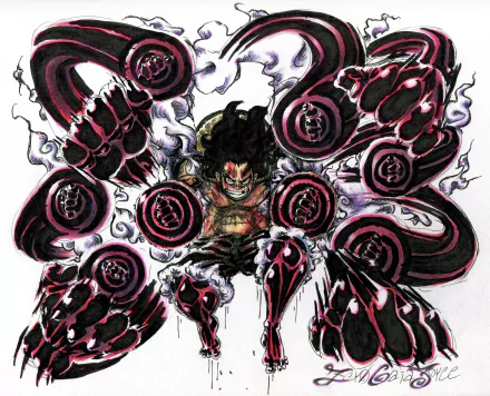  Luffy Gear4 Snakeman by Iván Urbina Magne