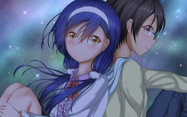 Fumino Furuhashi Nariyuki Yuiga Anime We Never Learn HD Desktop Wallpaper | Background Image