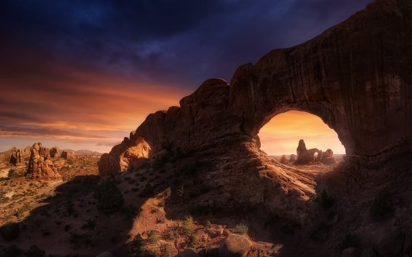 Earth Arch Nature Desert Landscape HD Wallpaper | Background Image
