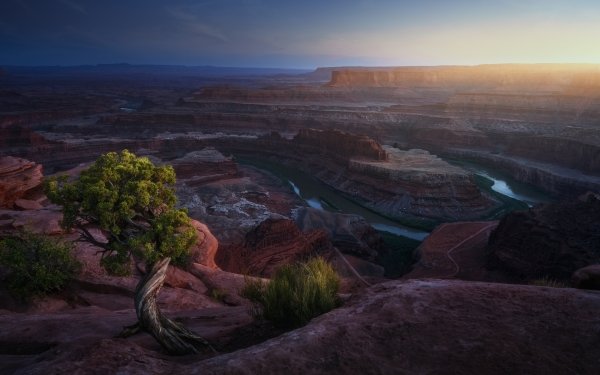 Earth Canyon Canyons Nature Landscape River Dead Horse Point State Park HD Wallpaper | Background Image