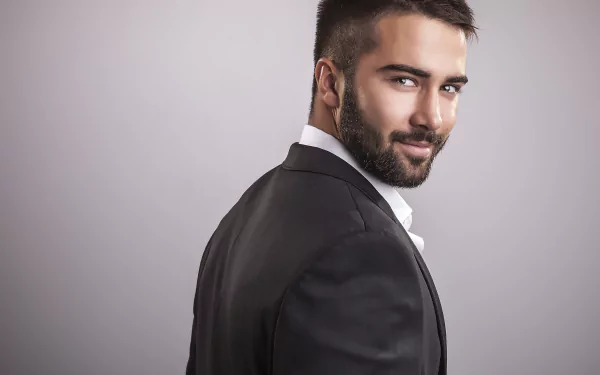 beard man model HD Desktop Wallpaper | Background Image
