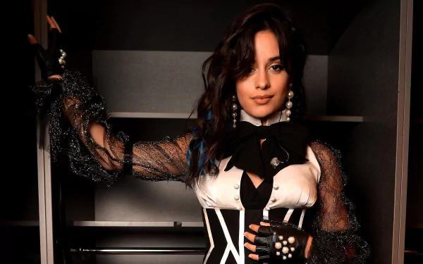 brunette singer Cuban earrings music Camila Cabello HD Desktop Wallpaper | Background Image