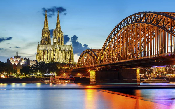 religious Cologne Cathedral HD Desktop Wallpaper | Background Image