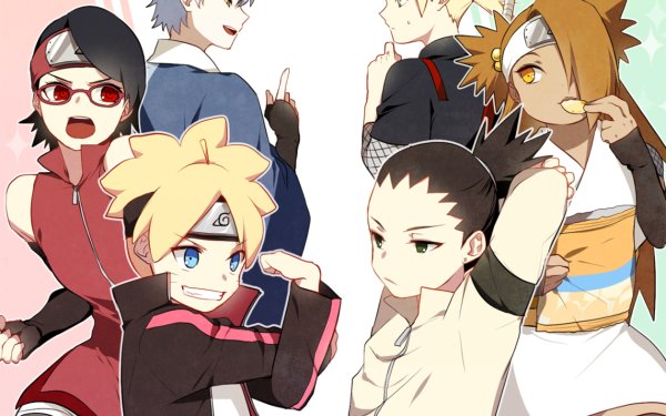 Anime Boruto Naruto Boruto Uzumaki Sarada Uchiha Chōchō Akimichi Shikadai Nara Inojin Yamanaka Mitsuki HD Wallpaper | Background Image