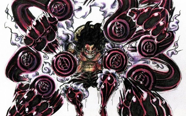 Anime One Piece Monkey D. Luffy Gear Fourth Snake Man HD Wallpaper | Background Image