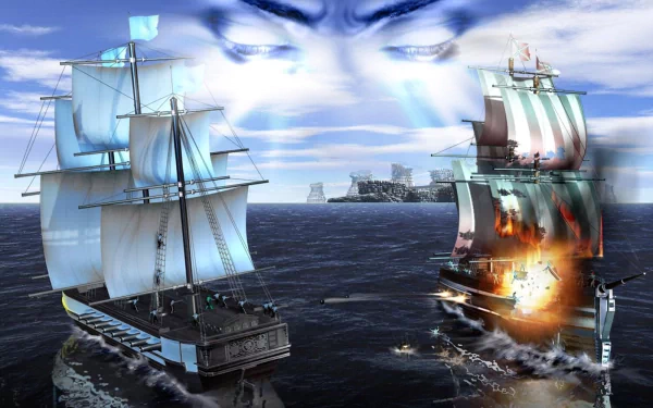 video game Sea War HD Desktop Wallpaper | Background Image