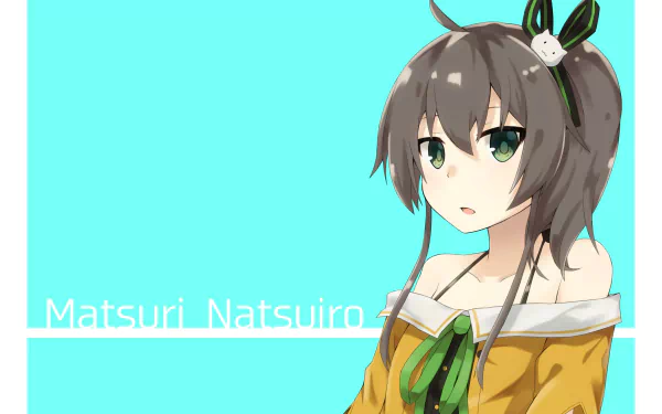 hololive Natsuiro Matsuri Anime Virtual Youtuber HD Desktop Wallpaper | Background Image