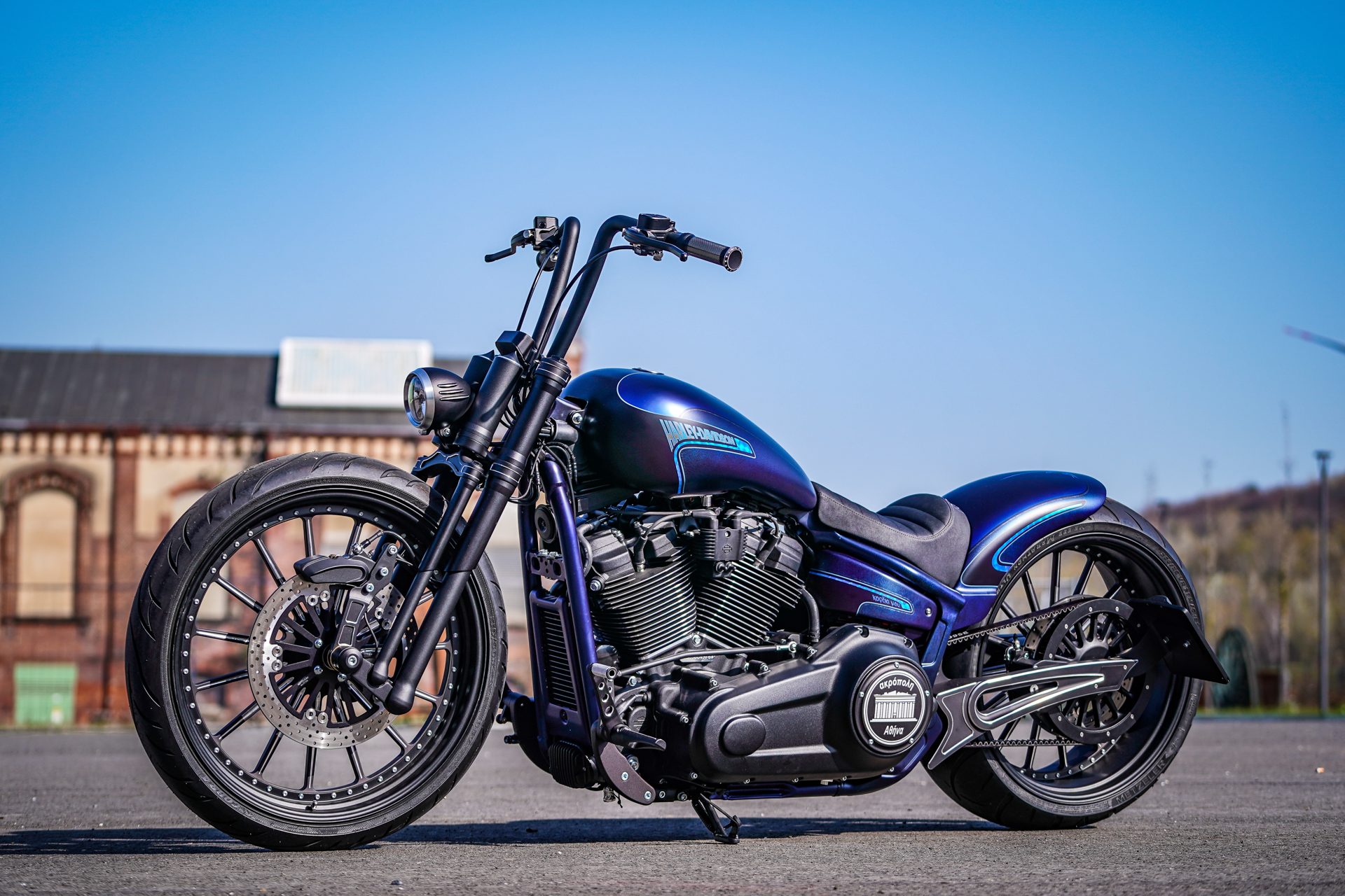 harley davidson fatboy blue