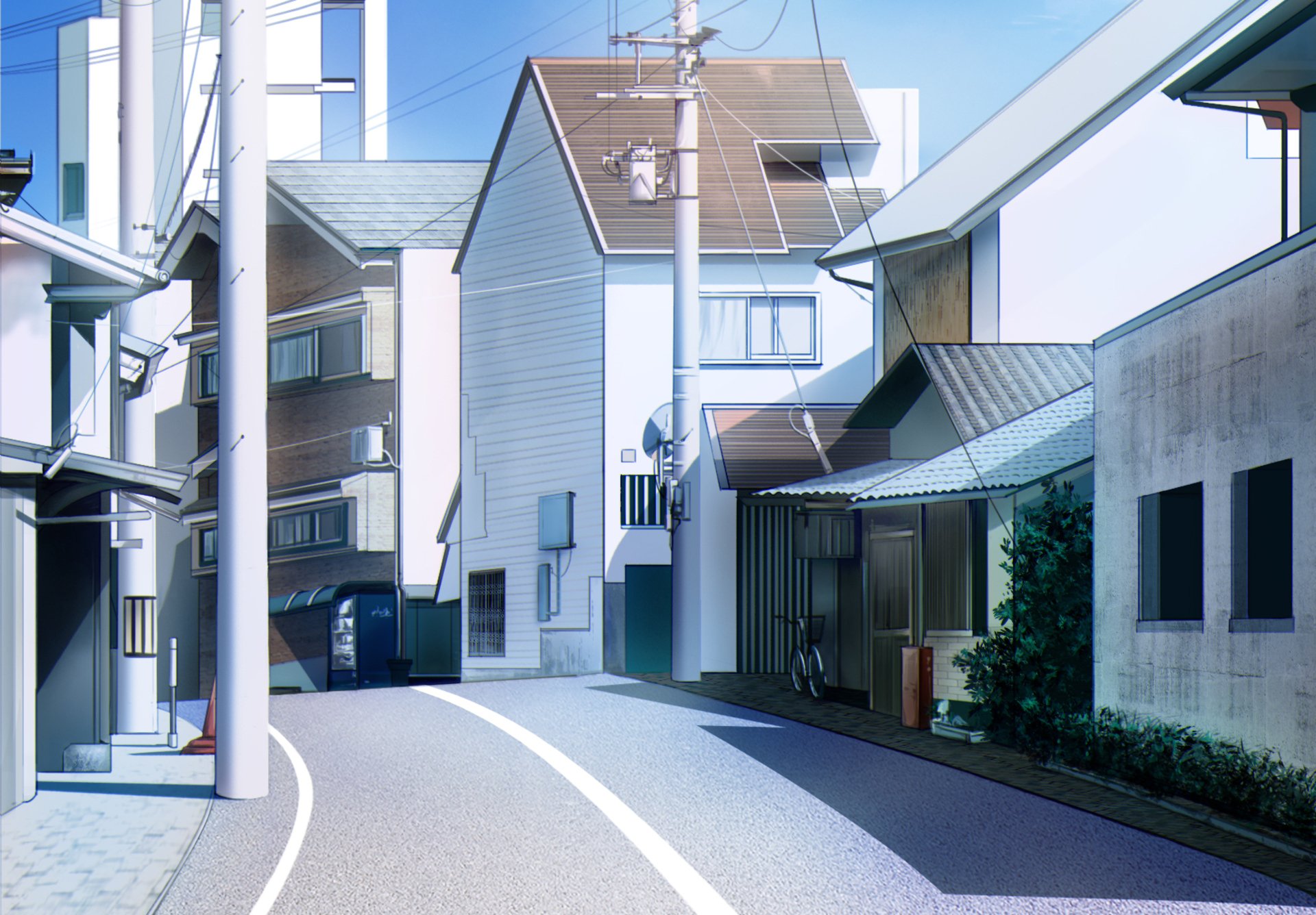 Download Street Anime House HD Wallpaper by Liht