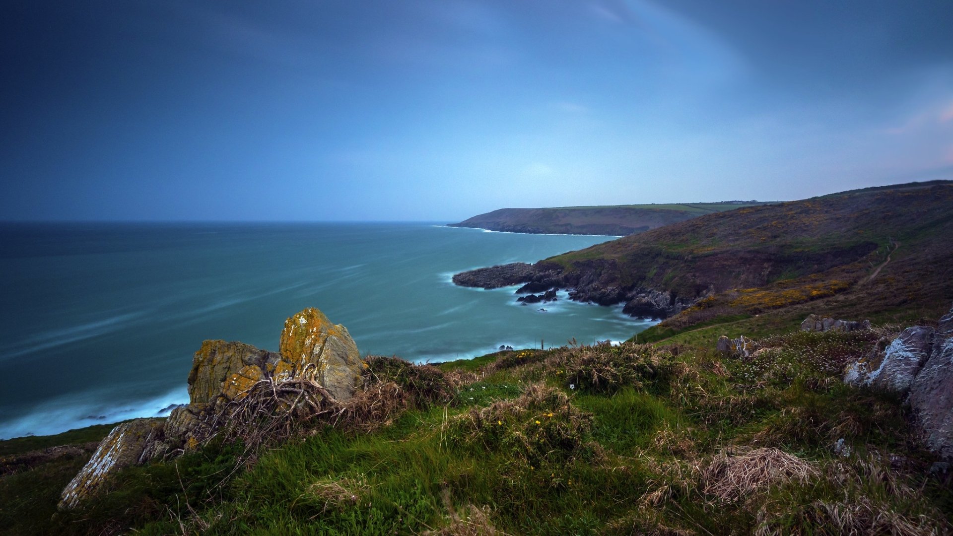 Download Horizon Ocean Ireland Coast Nature Coastline HD Wallpaper