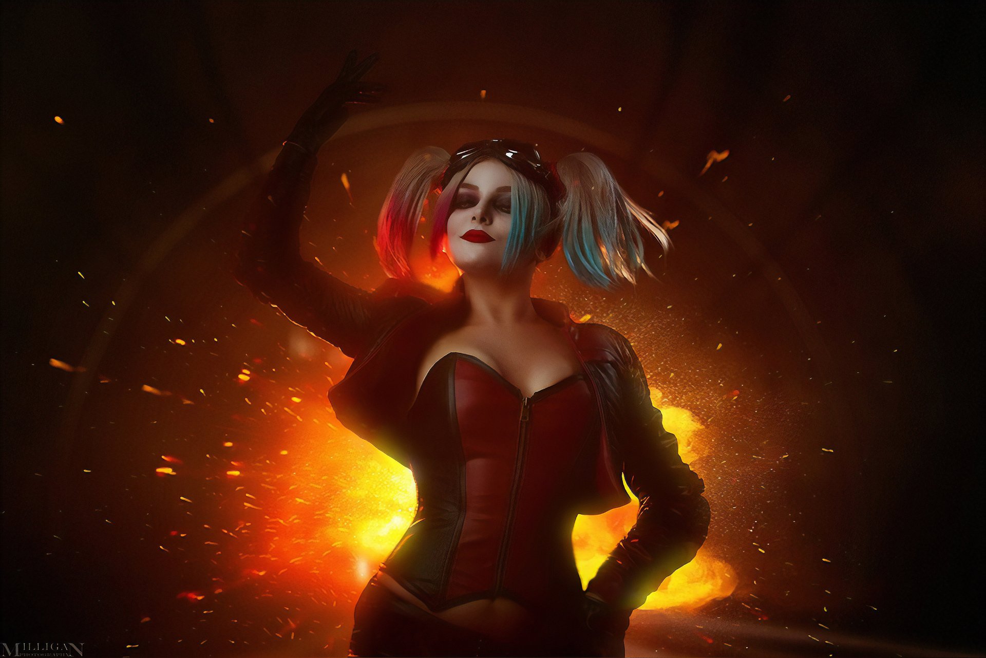 Download Harley Quinn Injustice 2 Woman Cosplay 4k Ultra HD Wallpaper by  MilliganVick