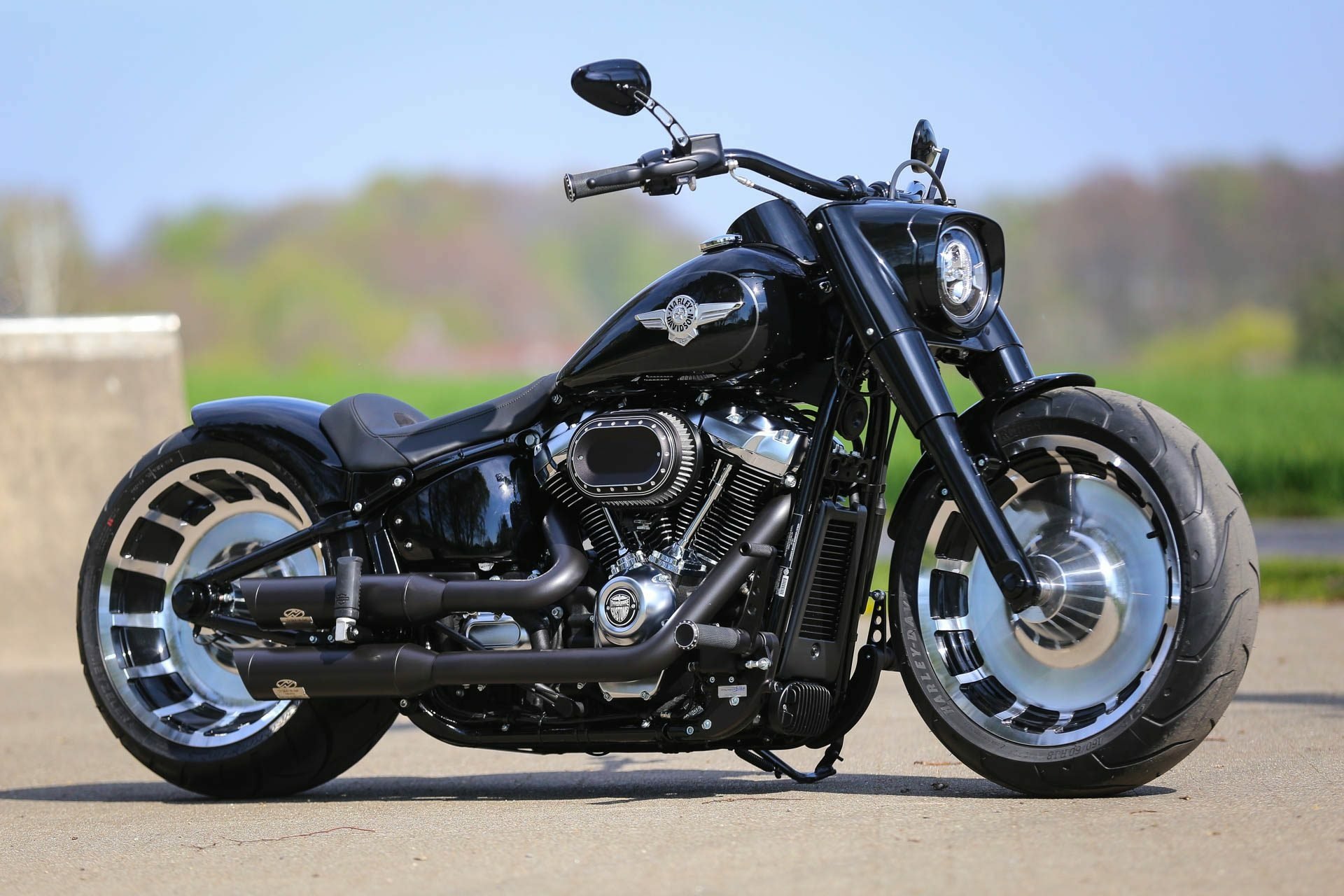 Sale > harley davidson fat boy customized > in stock