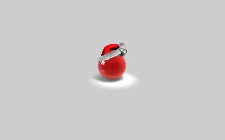 minimalist santa hat christmas ornaments holiday Christmas minimalist holiday HD Desktop Wallpaper | Background Image