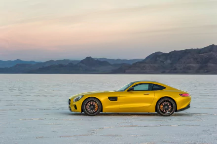 yellow car car Mercedes-Benz vehicle Mercedes-Benz AMG GT HD Desktop Wallpaper | Background Image