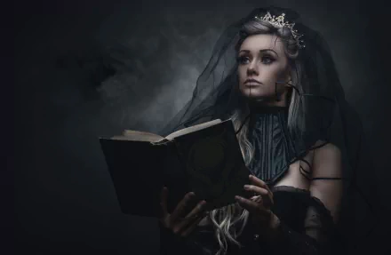 book veil woman model HD Desktop Wallpaper | Background Image