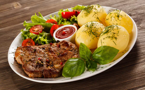 potato meat food meal HD Desktop Wallpaper | Background Image
