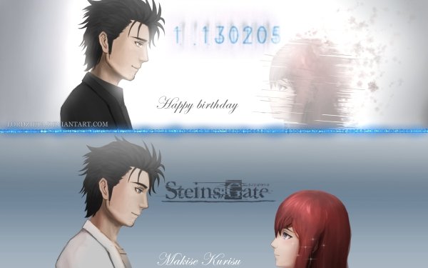 Anime Steins;Gate Rintaro Okabe Kurisu Makise HD Wallpaper | Background Image