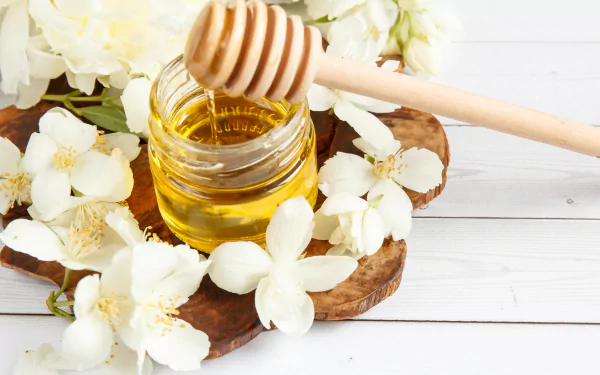 white flower food honey HD Desktop Wallpaper | Background Image