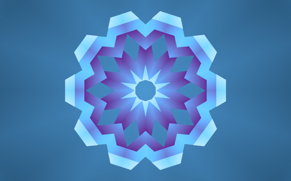 Abstract Kaleidoscope Pattern Violet Blue HD Wallpaper | Background Image