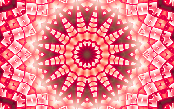 Abstract Kaleidoscope Pattern Red HD Wallpaper | Background Image