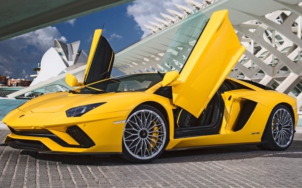 Vehicles Lamborghini Aventador S Lamborghini Supercar Car Yellow Car HD Wallpaper | Background Image