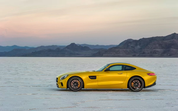yellow car car Mercedes-Benz vehicle Mercedes-Benz AMG GT HD Desktop Wallpaper | Background Image